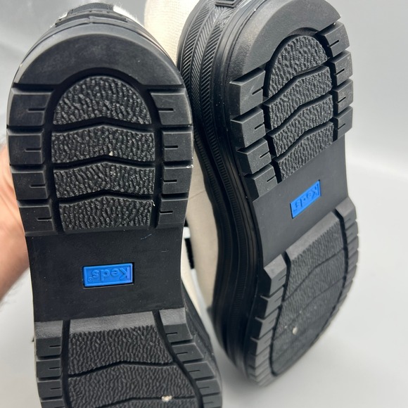 Keds Triple Up Mary Jane Platform Sneakers White Canvas Black Velvet Bow WF68249 - Picture 7 of 8